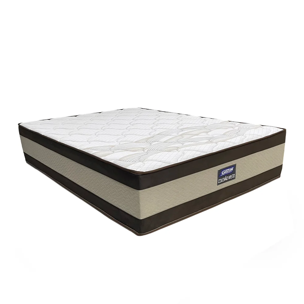 Colchão Casal Espuma D40 Gazin Misto Duo Extra 138x188