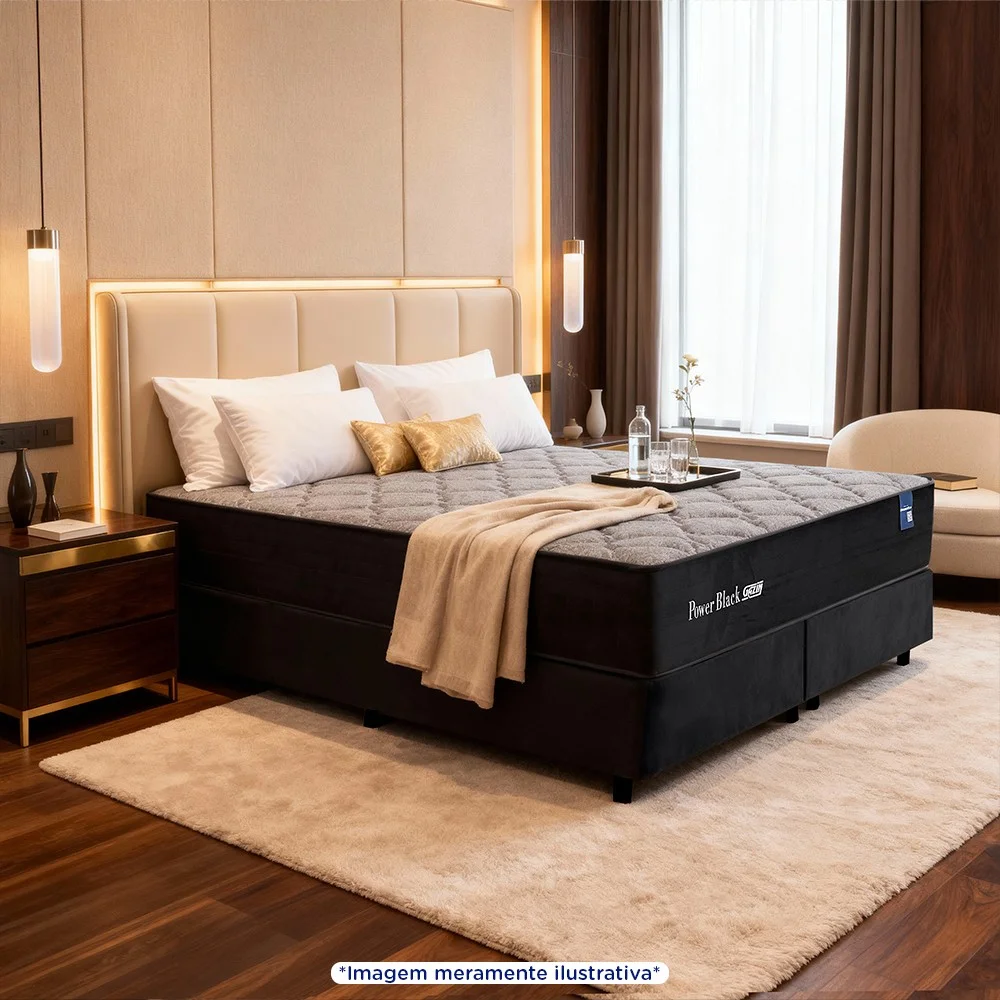 Colchão King Size Molas PowerBlue Gazin Power Black 193x203