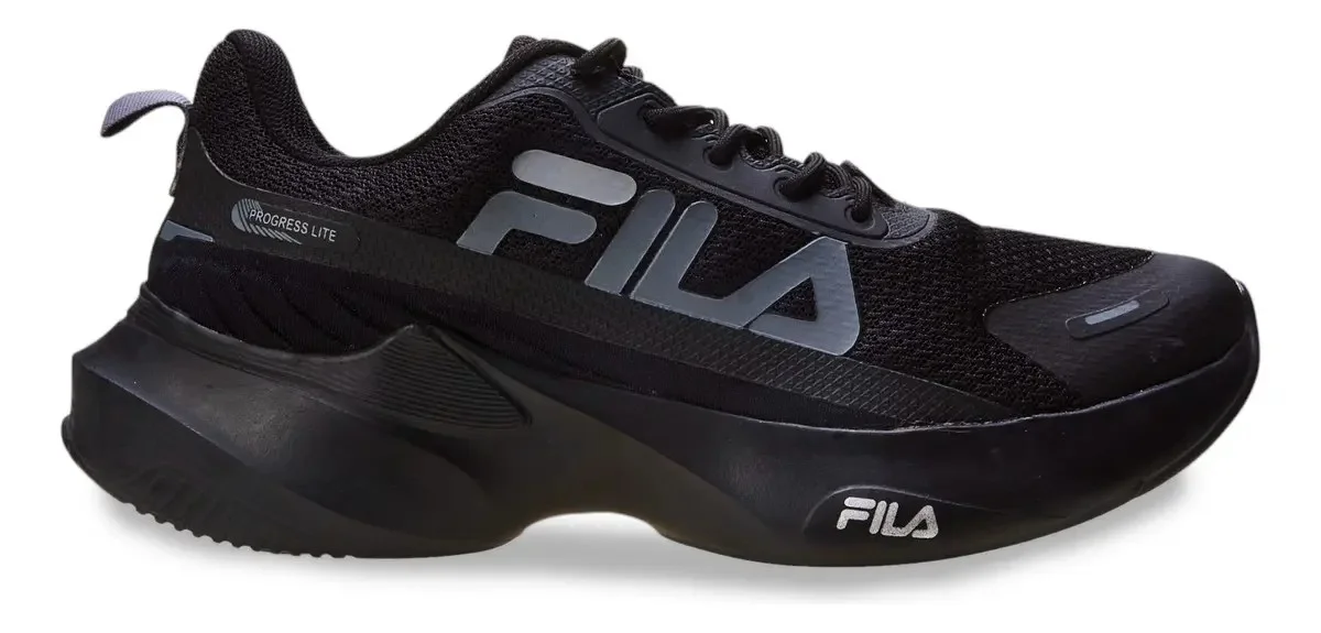 Tênis Masculino Progress Lite Fila Marinho/branco/oliva Liso 39 Br