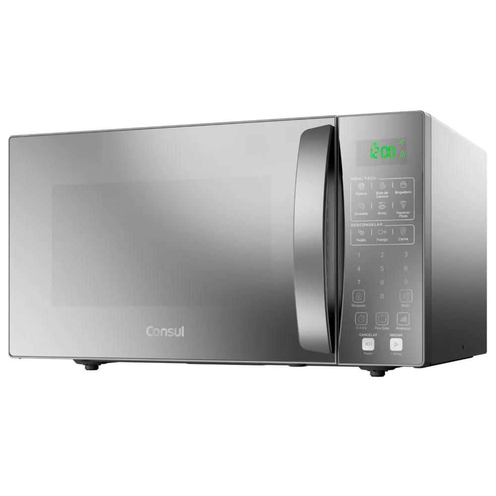 Micro-Ondas de Bancada Consul 32L 900W Espelhado Receitas Rápidas