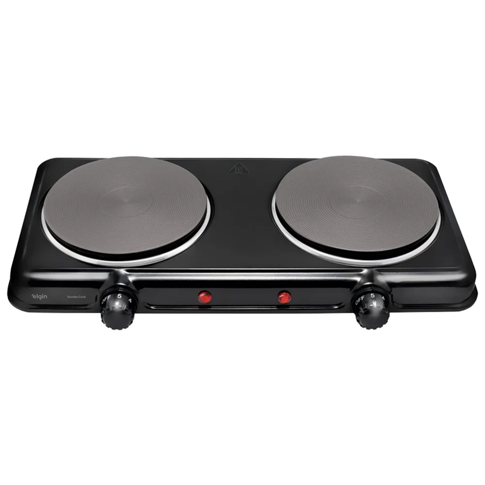 Fogão Cooktop de Mesa Portátil Elétrico 2 Bocas Elgin 42FOG020