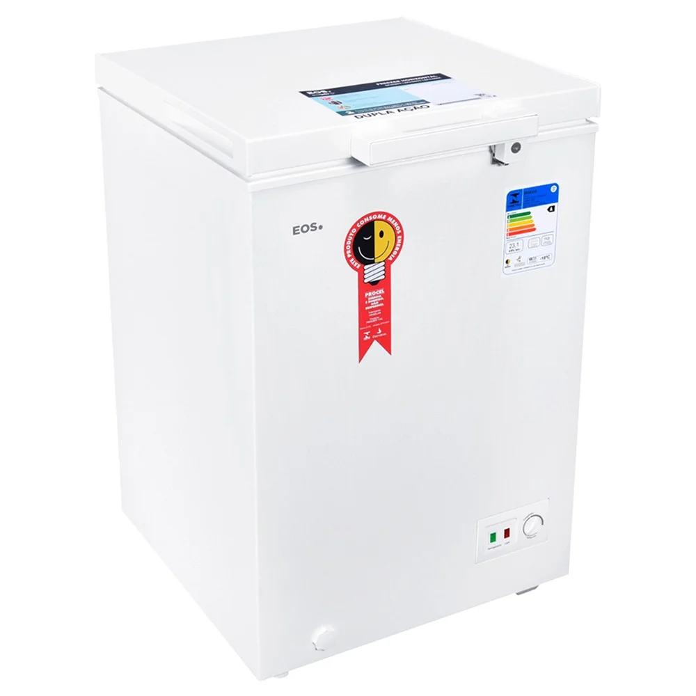 Freezer EOS Eco Gelo 110L 1 Porta Horizontal Degelo Manual