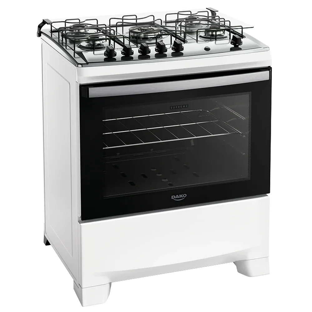 Fogão Dako Supreme 5 Bocas Automático Mesa de Inox