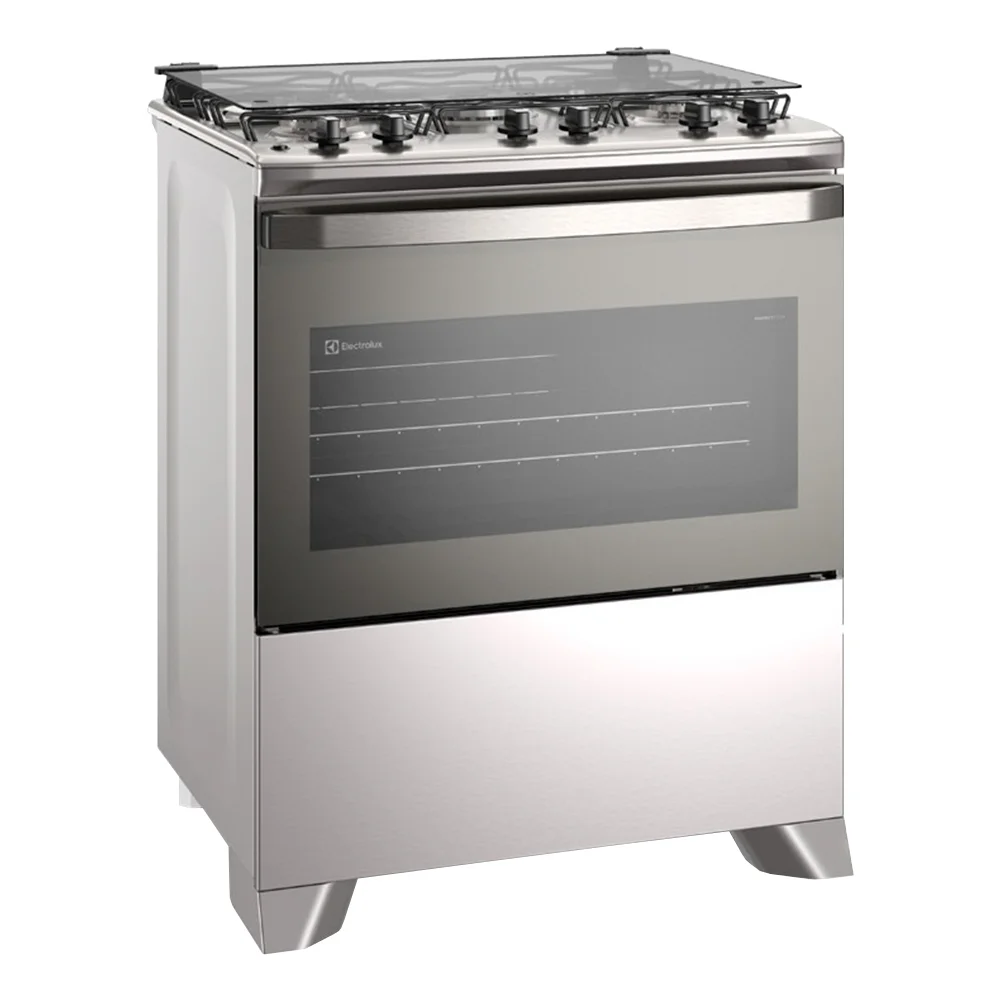 Fogão Electrolux FE5IG 5 Bocas Automático Mesa de Inox Forno 88,6L