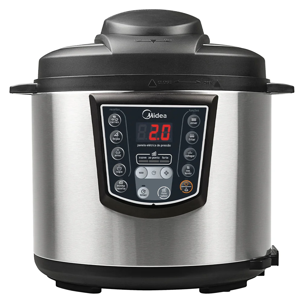 Panela Elétrica de Pressão Midea Liva 6L Timer e Display Digital PPA7