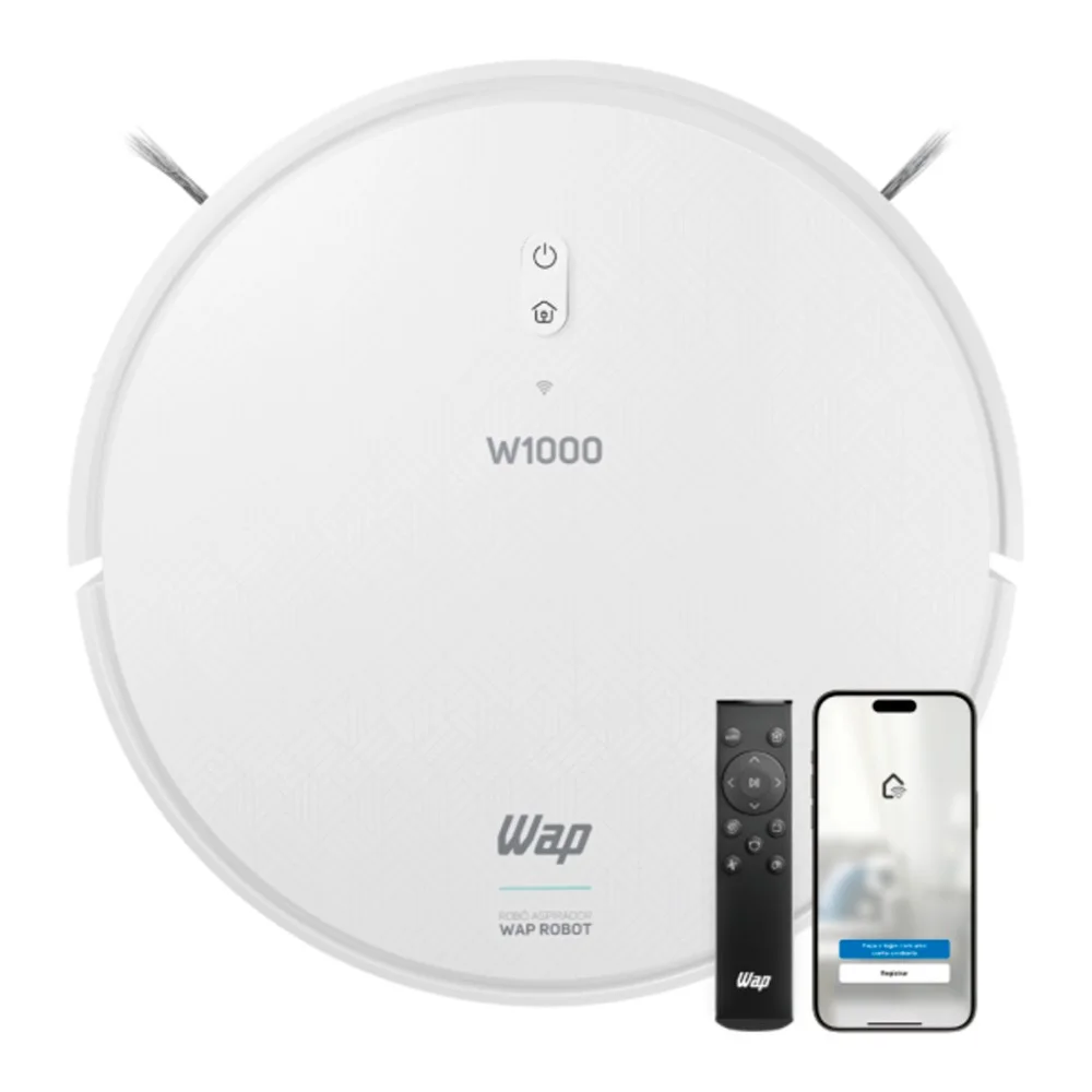 Aspirador de Pó e Água Robô Inteligente W1000 Wap