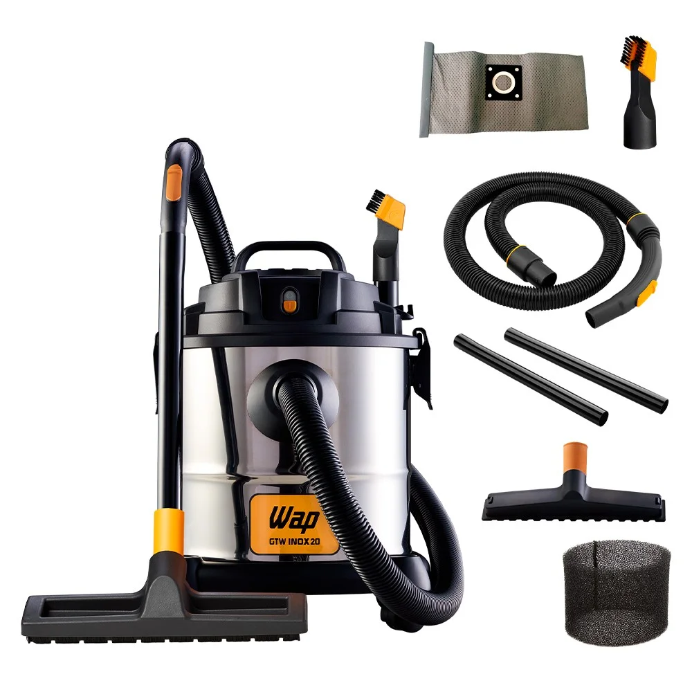 Aspirador Wap GTW20 Pó e Água 20L 1600W Filtro Removível Função Sopro