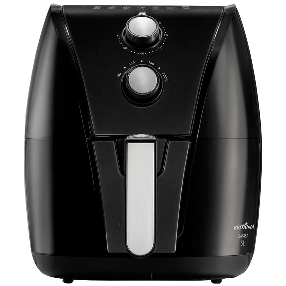 Fritadeira Air Fryer Britânia BAF45A Antiaderente Gold 5L 1500W