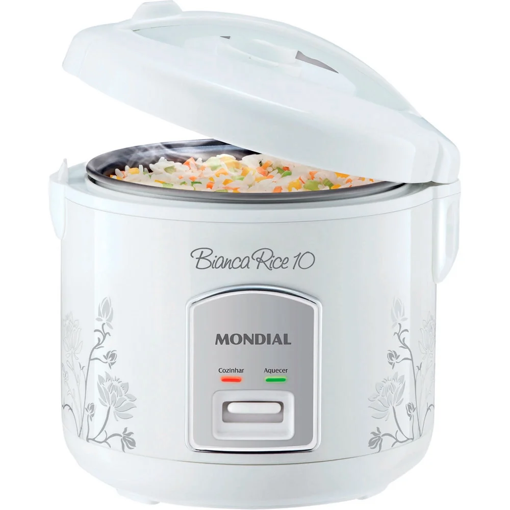 Panela Elétrica de Arroz Mondial Bianca Rice 10 Xícaras 2L PE10