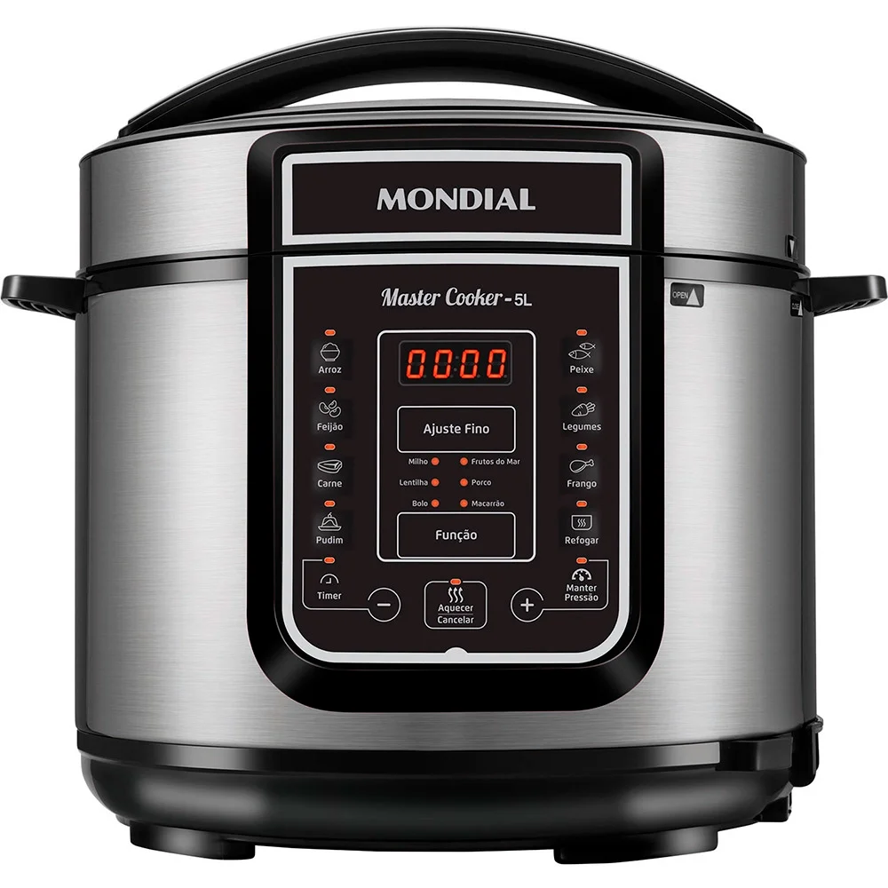 Panela de Pressão Elétrica Mondial MasterCooker 5L Digital Timer PE38