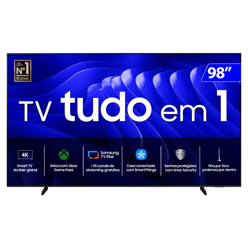 Smart TV Samsung 98" 4K Wi-Fi Tizen Crystal UHD UN98DU9000GXZD