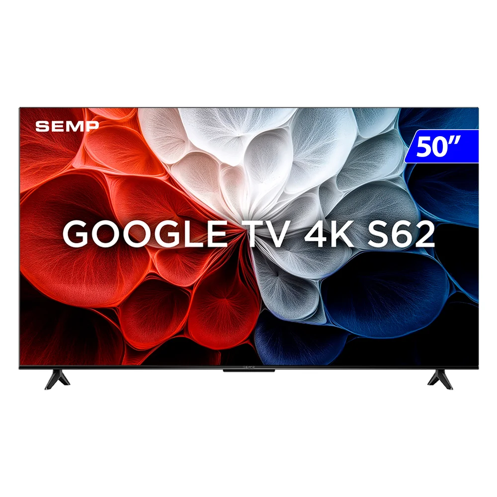 Smart TV Semp LED 50" 4K Wi-Fi Android TV HDR 10+ 50S62