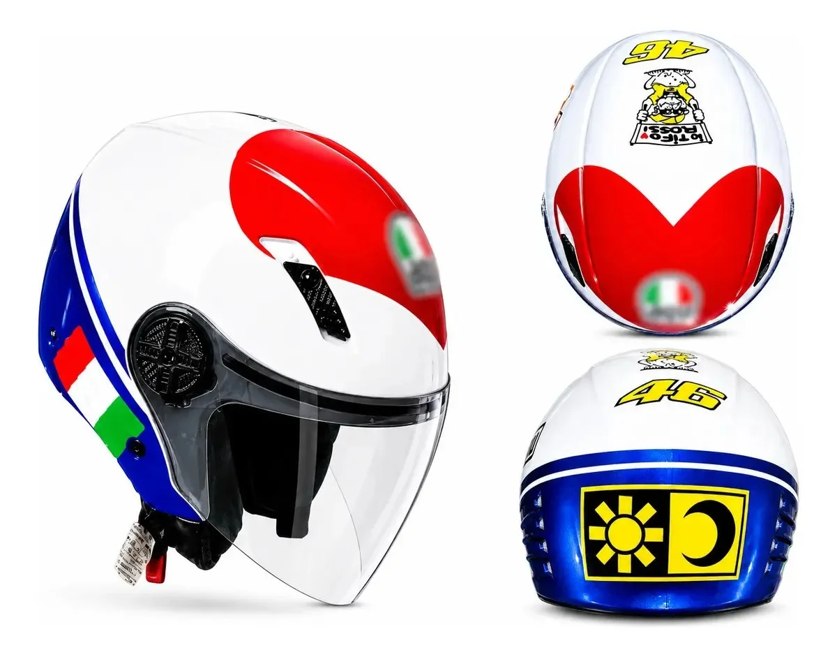 Capacete para moto aberto FW3 X OPEN CLASSIC Aberto branco tamanho 55/56
