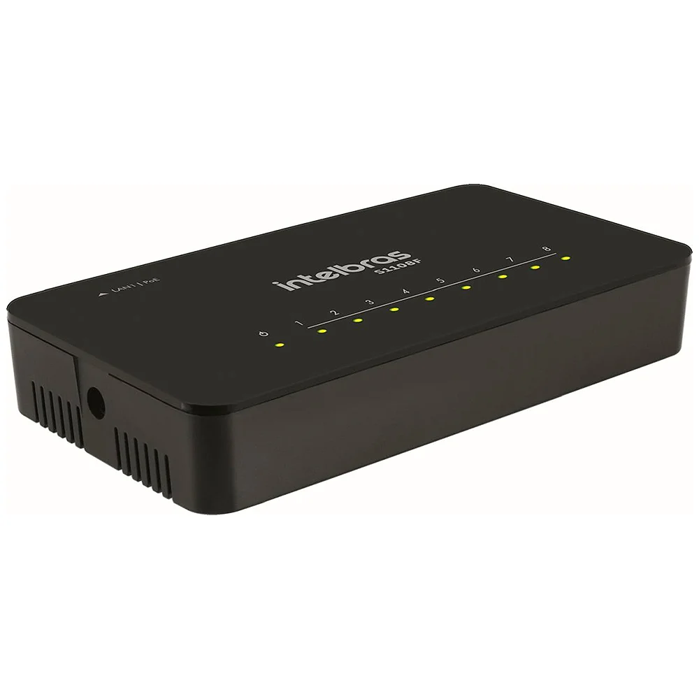 Switch Intelbras S1108F 10/1000Mbps 8 Portas 4760117