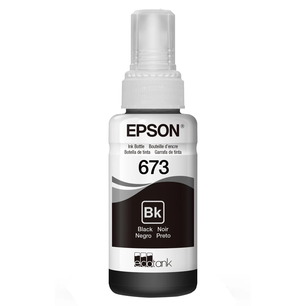 Refil para Tanque de Tinta Epson Preto Nº673 até 3.000 Páginas T673120-AL
