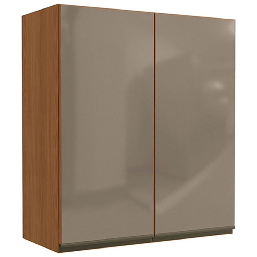 Armário Aéreo 2 Portas com Vidro 80cm MDP Maxxi Kappesberg