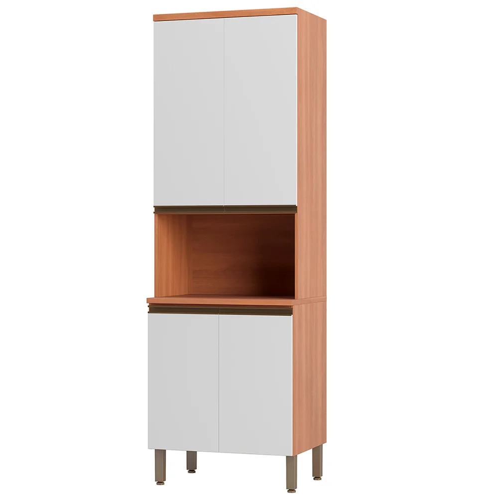 Paneleiro Telasul Macadamia MDP 70cm 4 Portas 1 Nicho