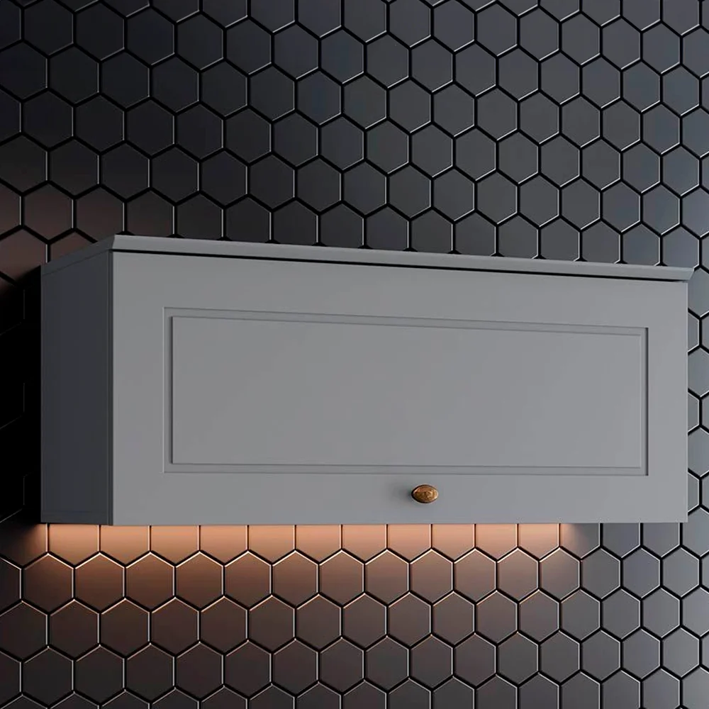 Armário Aéreo 1 Porta Basculante MDF Henn Americana