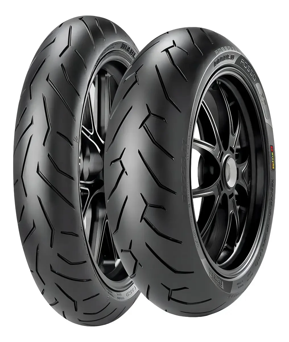 Pirelli 2 pneu 140/70r17 66h 110/70r17 54h diablo rosso 2