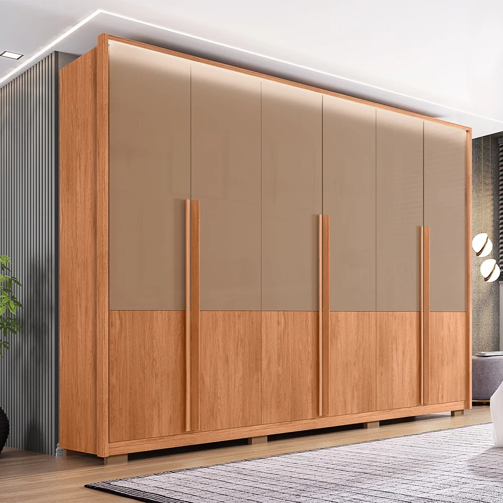 Guarda-Roupa Casal 6 Portas Bater 4 Gavetas Francis Caemmun Roupeiro