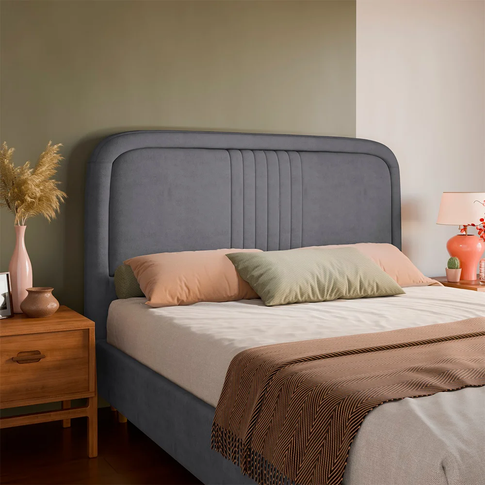 Cabeceira Qeen Size Estofada 160cm de MDF Chicago Dubue