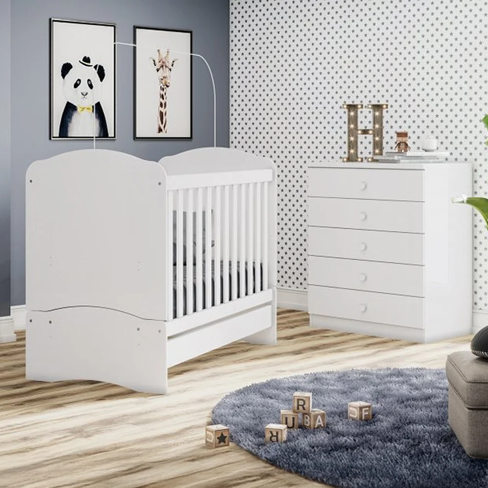Quarto Infantil 2 Peças MDP MDF Henn Bala de Menta