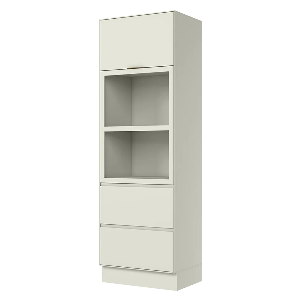 Paneleiro Torre Quente Henn Fineze MDF 3 Portas 2 Nichos