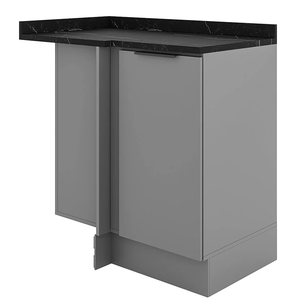 Balcão de Canto com Tampo 1 Porta 95 cm Lumina Telasul