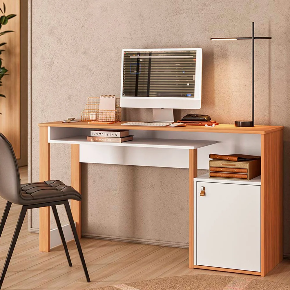Escrivaninha 1 porta 1 nicho MDP Versa Home Telasul