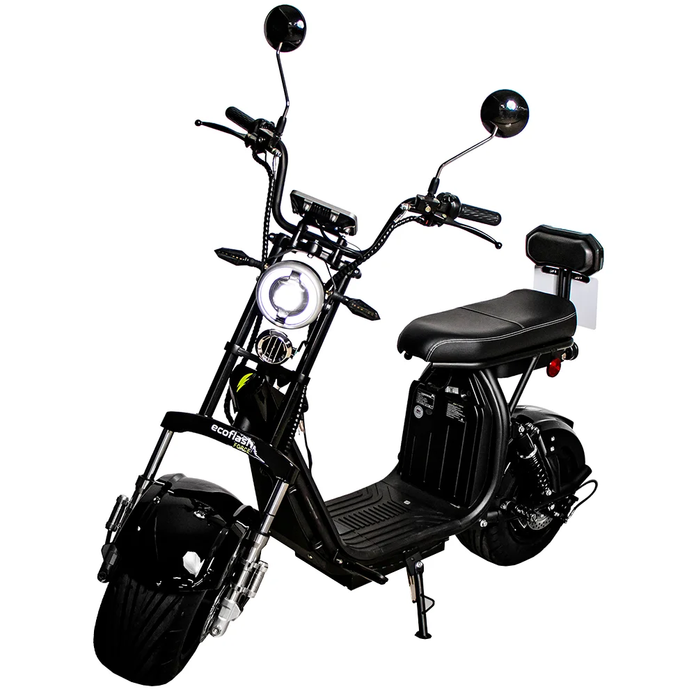 Scooter Elétrica Aro 10 EcoFlash Force 1000W Freio a Disco Hidráulico