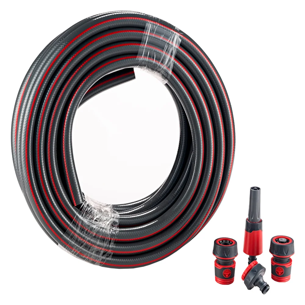 Kit Mangueira PVC 15M com Bico Spray e Engate Branco Motores