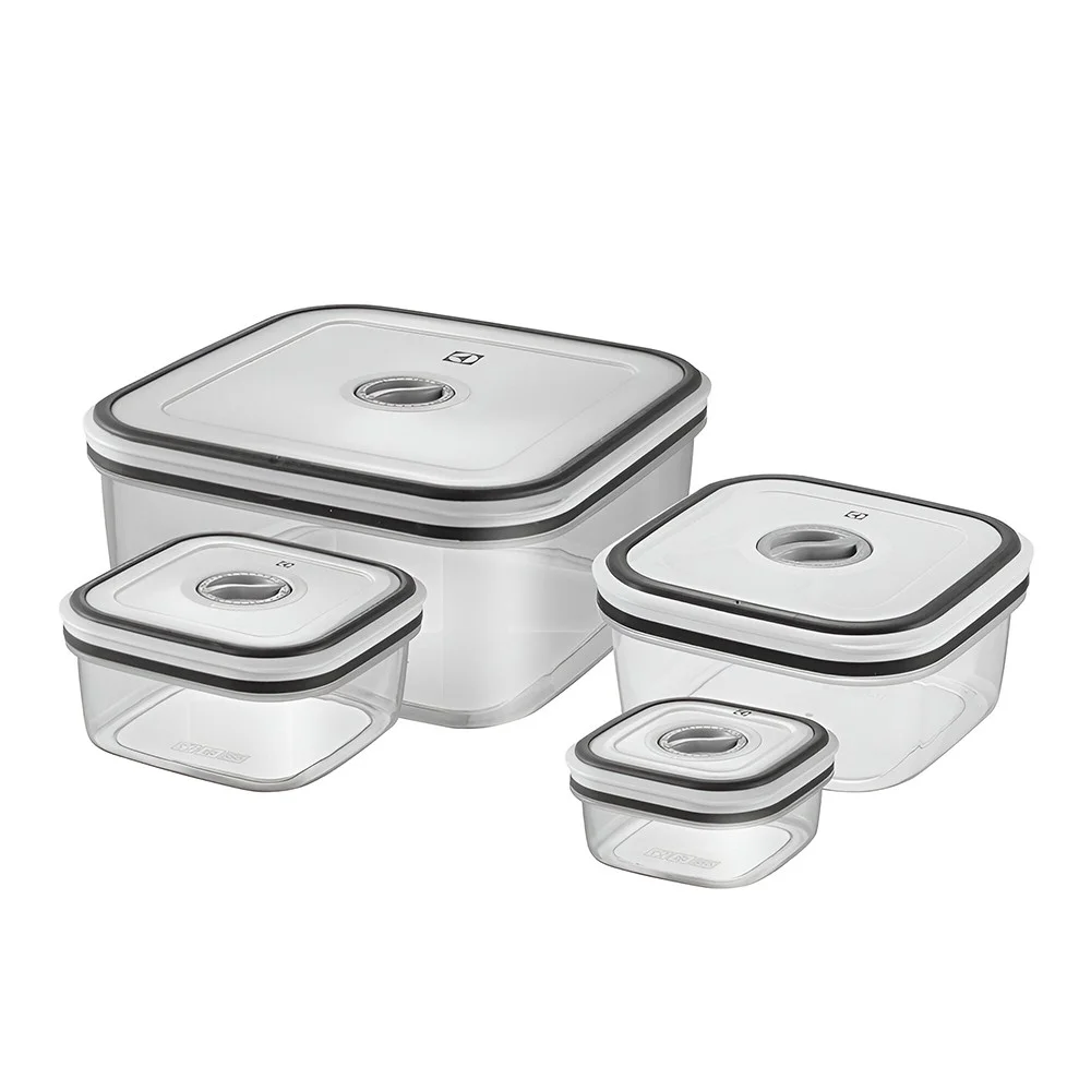 Conjunto de Potes Herméticos 4 Peças de Plástico Electrolux