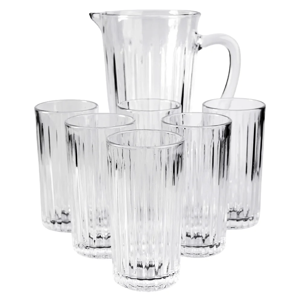 Conjunto Jarra 1L + 6 Copos 320ml Essential Mark Blank