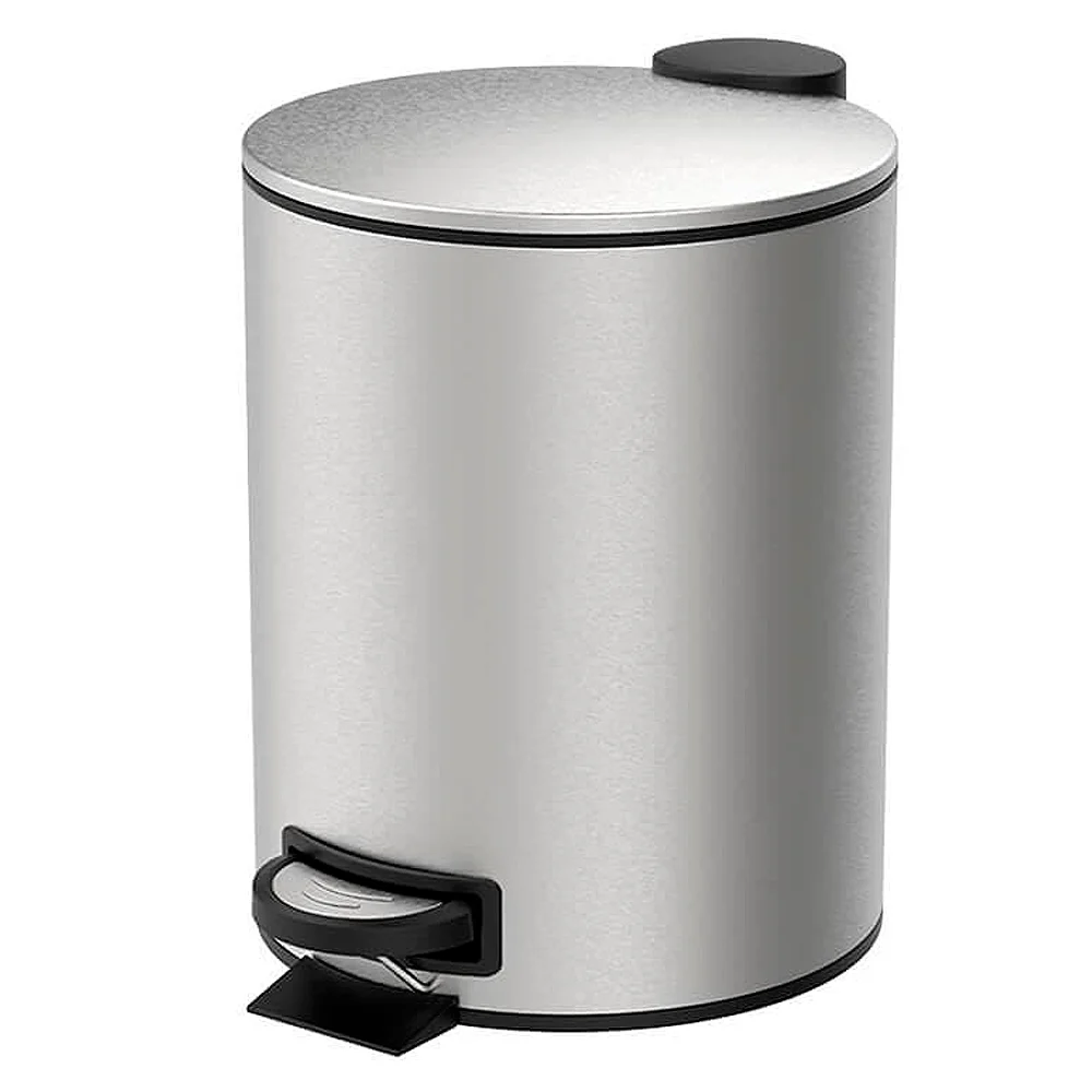Lixeira 5L Aço Inox Com Pedal e Balde Interno Removível Brinox Spin