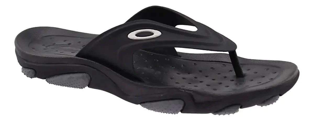 Chinelo Masculino Oakley Titan Black Original Lancamento