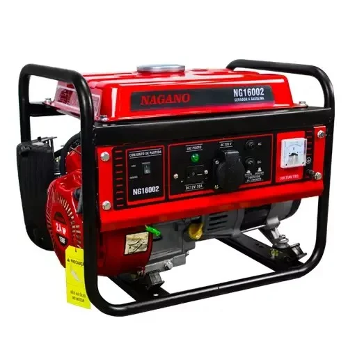 Gerador de Energia a Gasolina 1.25 KVA Monofásico Partida Manual – Nagano