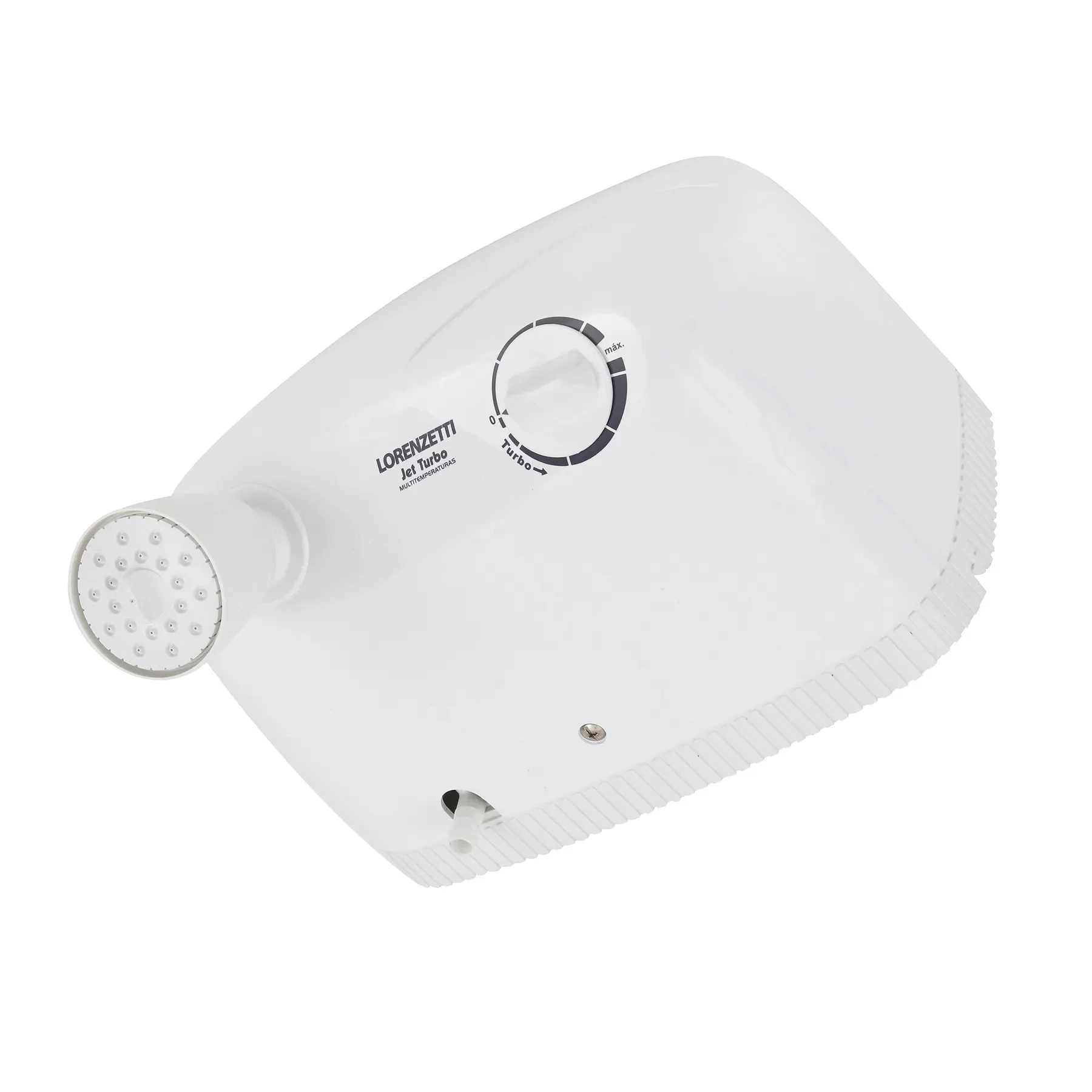 Chuveiro Elétrico Multitemperatura 7800w Branco Redondo com Pressurizador Jet Turbo Lorenzetti