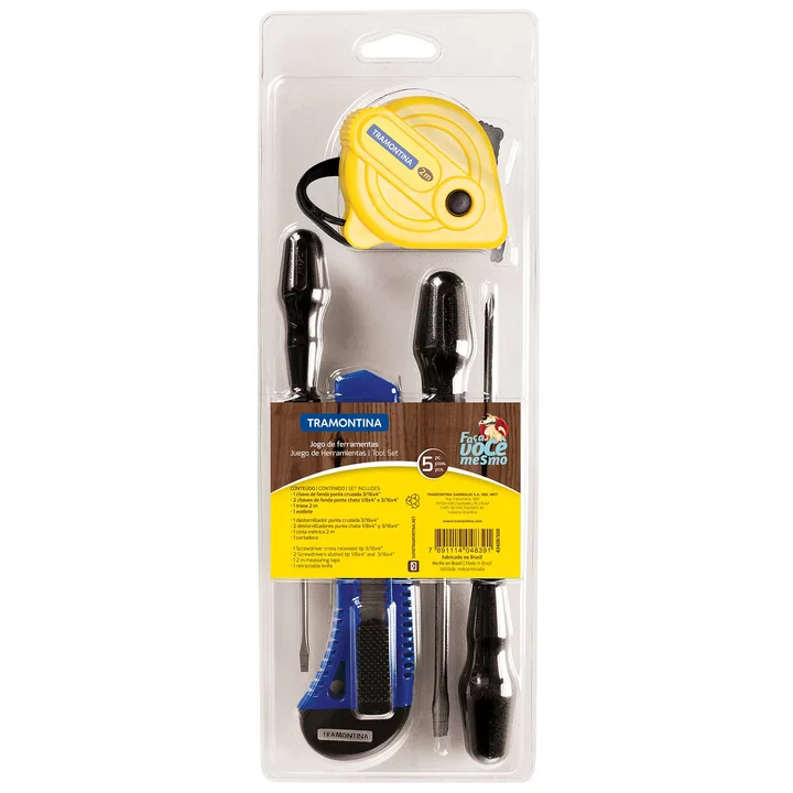 Kit de Ferramentas Tramontina 5 Peças 43408/500