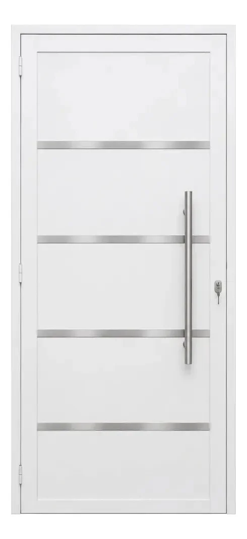 Porta Lambril C/puxador Frisada 2,10 X 0,90 Branco Direita