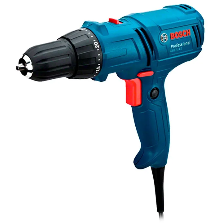 Parafusadeira e Furadeira GSR7-14 E 3/8 Pol 400W com Cabo de 4M BOSCH-06014470D0-000