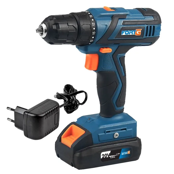 Parafusadeira Furadeira 3/8 Polegadas com 1 Bateria 20V e Carregador FORTGPRO-FG3004