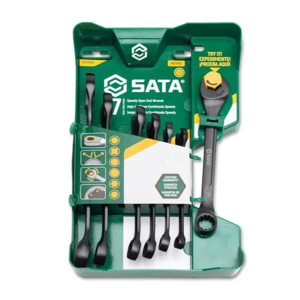 Jogo De Chave Combinada Speedy X6 De 8mm A 17mm Com 7 Peças St47530 Belzer/sata