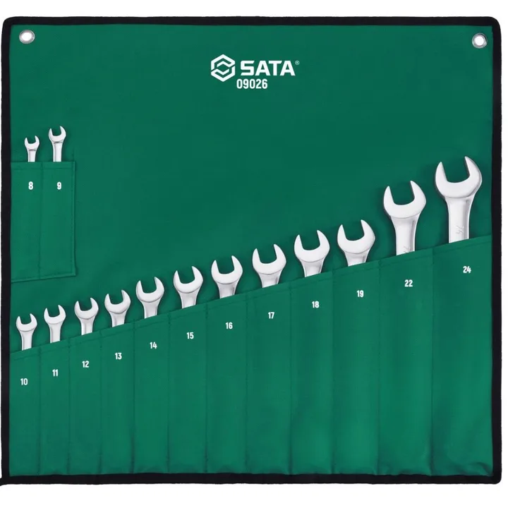 Jogo de Chaves Combinadas de 8 a 24mm com 14 Peças SATA-ST09026G