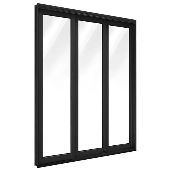 Porta De Sacada De Correr De Alumínio Preto 3 Folhas Móveis Cmc Esquadrias Linha Classic - 2.10 (a) X 1.50 (l)