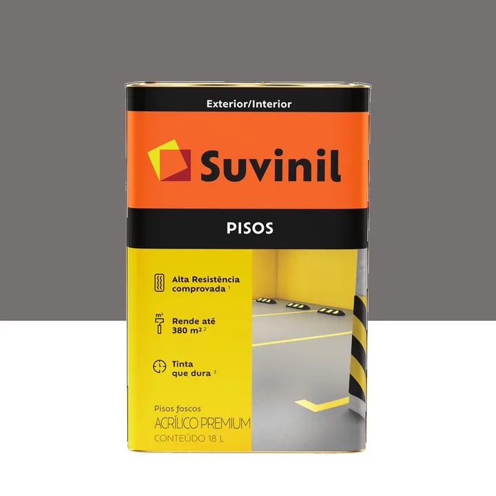 Tinta Acrílica Pisos Cinza escuro 18 L Suvinil