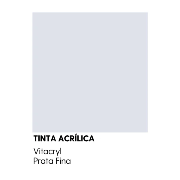 Tinta Emborrachada Acetinada Cinzas - Prata Fina - 3 6 Lts
