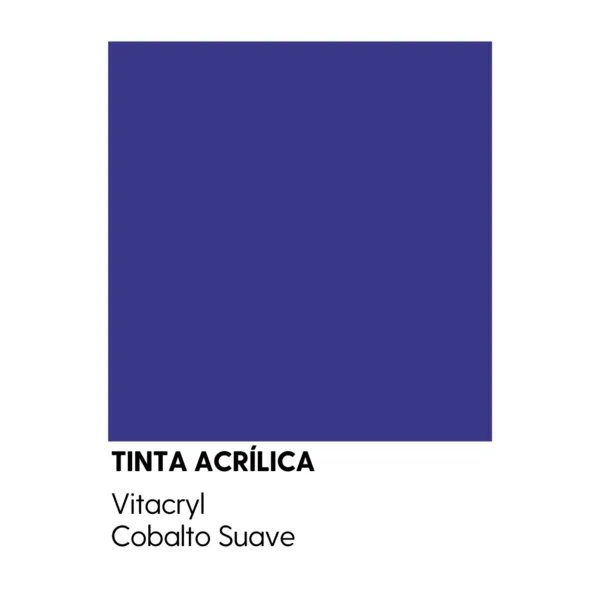 Tinta Emborrachada Acetinada Azuis - Cobalto Suave - 3 6 Lts