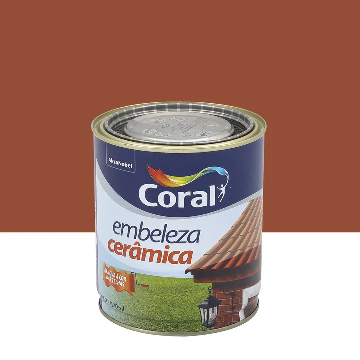 Tinta Brilhante Embeleza Cerâmica 900ml Coral