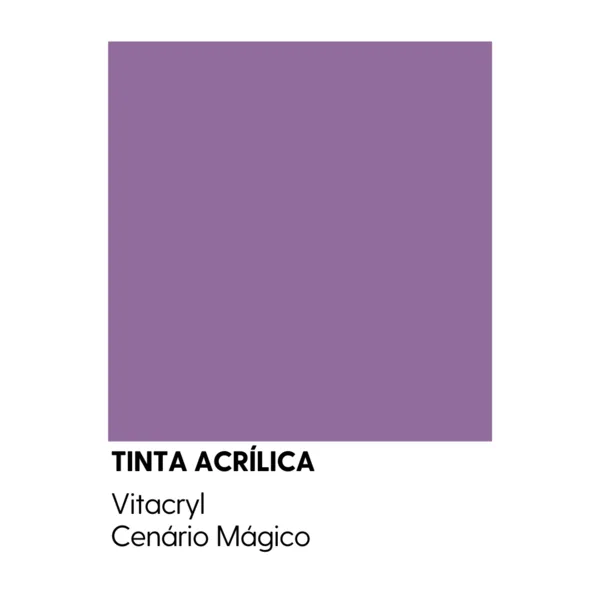 Tinta Emborrachada Acetinada Violetas - Cenário Mágico - 3 6 Lts