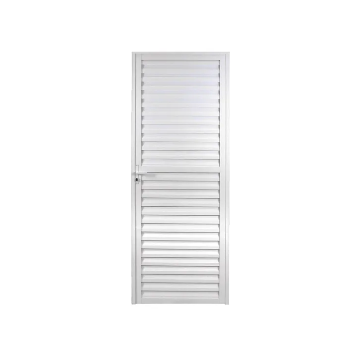 Porta de Alumínio Laminada 210x90cm Linha Solida MGM Branco